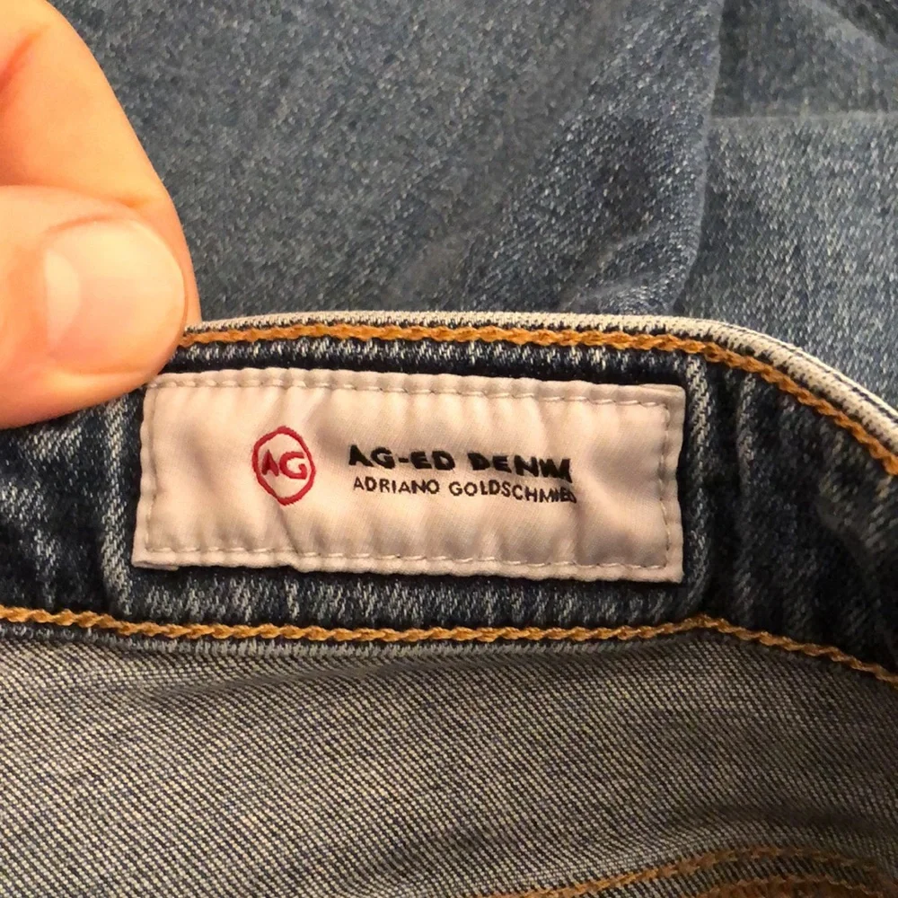 Adriano Goldschmied Farrah Skinny Ankle Raw Hem Jeans, size 25